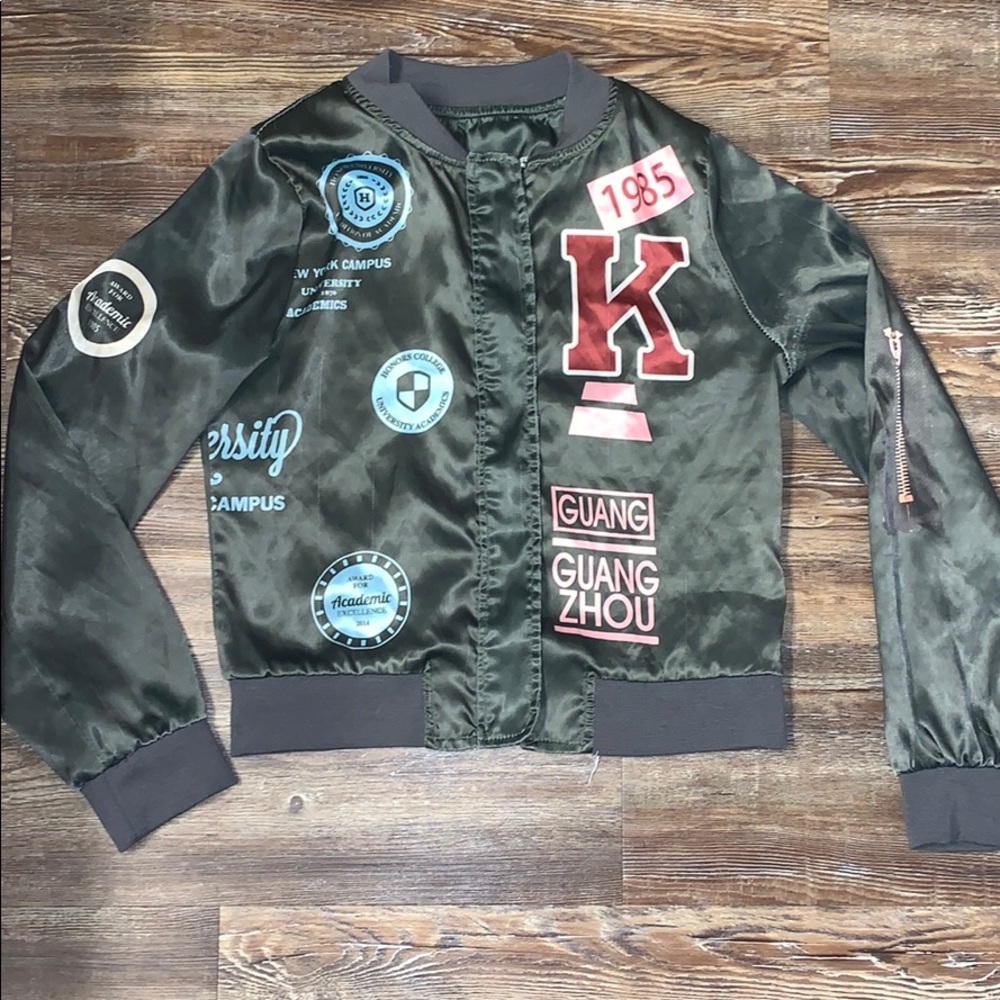 Satin Bomber Jacket